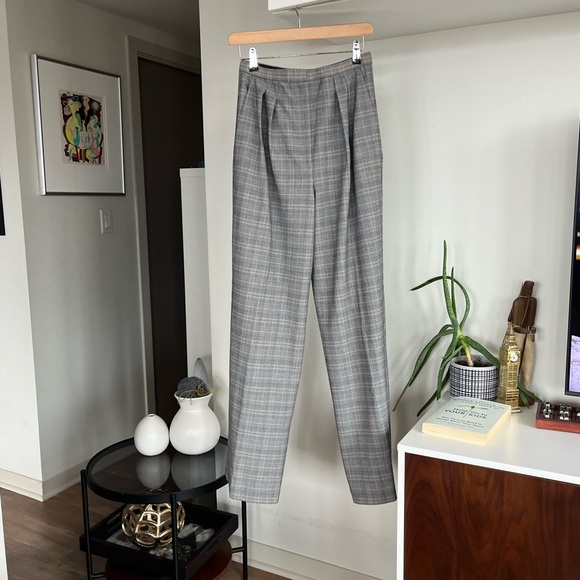 Aritzia Babaton Rosemarie Wide Leg new Houndstooth Business Formal  Casual Pant - Picture 11 of 17